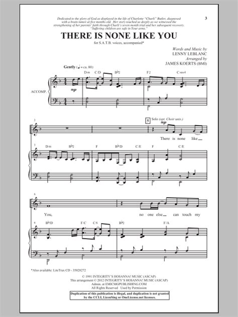 There Is None Like You | Sheet Music Direct