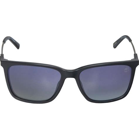 Buy Timberland Mens Injected Sunglasses Matte Black Smoke Polarized