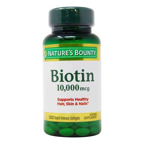 Nature S Bounty Biotin Mcg Rapid Release Softgels Lazada