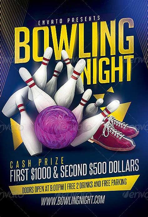 Download The Bowling Party Flyer Template Psd Ffflyer