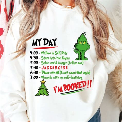 My Day I M Booked Svg Png My Day Grinch Svg Png Etsy