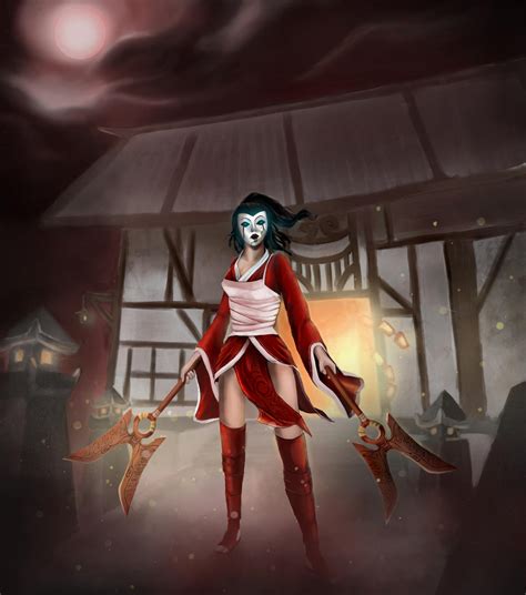 Akali Bloodmoon by kepkepx on DeviantArt