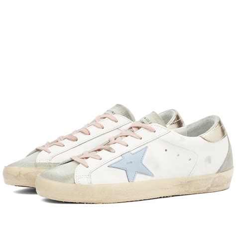 Golden Goose Super Star Leather Sneaker White Ice Powder Blue