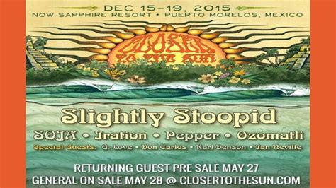 Slightly Stoopid Closer To The Sun Returns In December