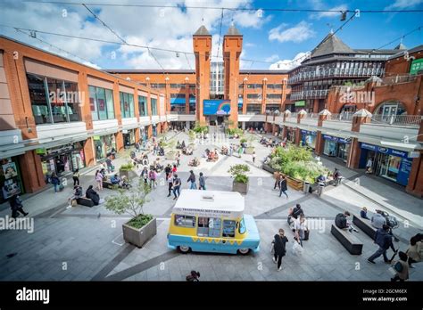 London August 2021 Ealing Broadway Shopping Centre In West London