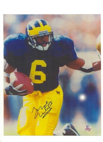 Autographed Tyrone Wheatley Michigan 8x10 Photo PSM - Powers Sports ...