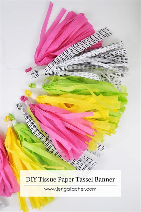 Tissue Paper Tassel Banner Diy Jen Gallacher