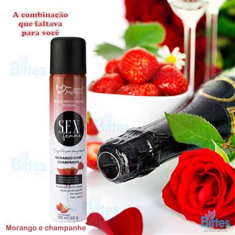 Comprar Desodorante Morango Suave Fragrance Sensual Sex Femme Atacado Bittes Cosmeticos