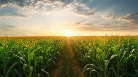 Harvest corn field stock illustration. Illustration of farming - 306022869