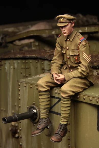 Tuskmodel 1 35 Scale Resin Model Figures Kit Ww1 British Tank Crewman