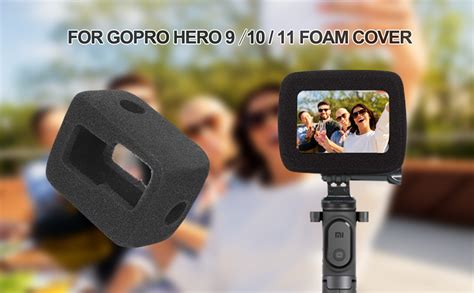 MEKNIC Paquete De 2 Fundas Para Parabrisas Gopro Hero 9 Hero10 Espuma