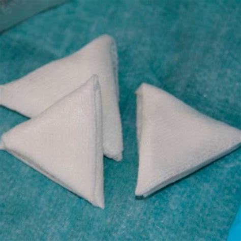 Тампоны треугольные марлевые (3х3х3см) 150шт купить в интернет-магазине