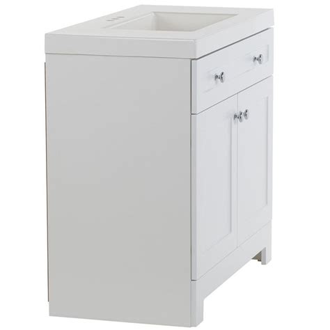 Everdean 36 5 In W X 19 In D X 34 In H Bath Vanity In White With