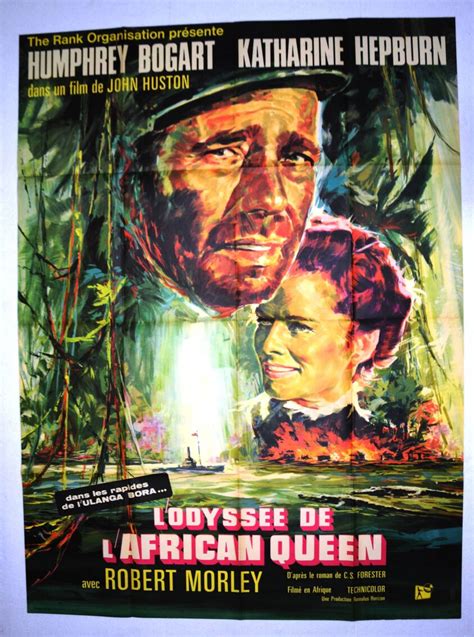 Original Movie Poster The Odyssey Of The African Queen 1952 Bogart