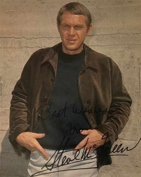 Steve Mcqueen Movies And Autographed Portraits Through The Decades