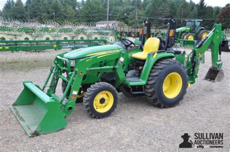 2021 John Deere 3038E MFWD Compact Utility Tractor W/Loader & Backhoe ...