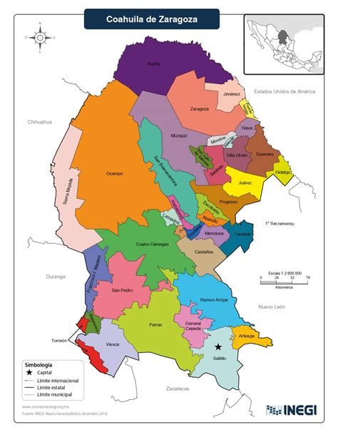 Saltillo Coahuila Mexico Map