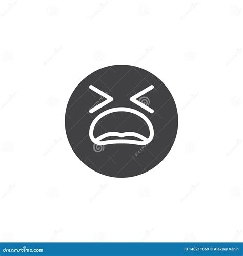 Suffering Face Emoji Vector Icon Stock Vector - Illustration of ...