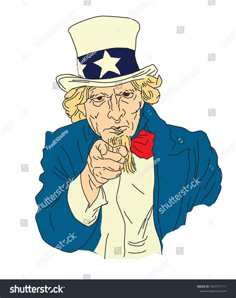 Uncle Sams Illustration Color Vector Illustration Stock Vector Royalty