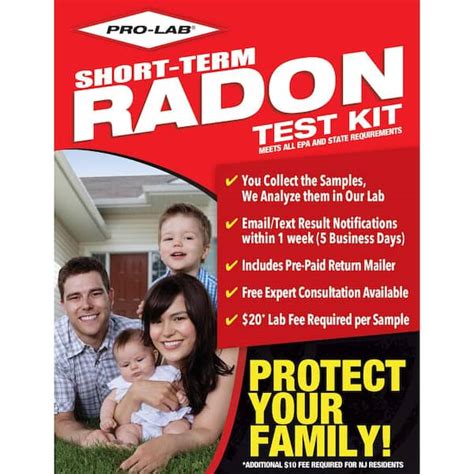 Pro Lab Radon Gas Test Kit Ra The Home Depot