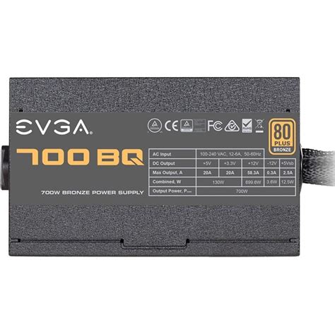 Evga 700 Bq 700w 80 Plus Bronze Semi Modular PcComponentes Fr