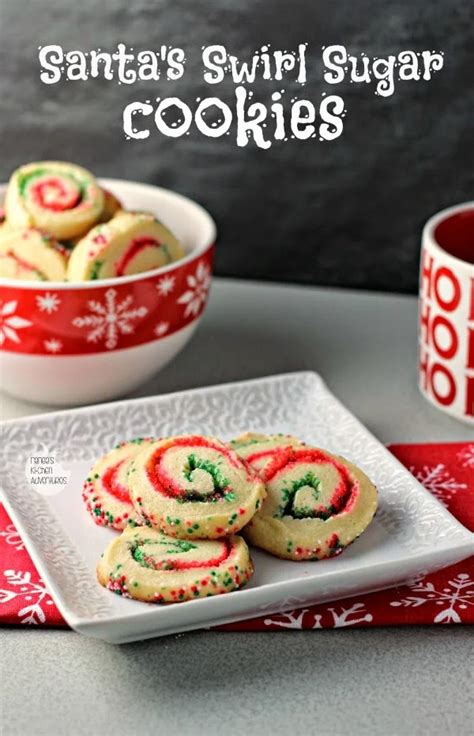 Santas Swirl Sugar Cookies Renees Kitchen Adventures