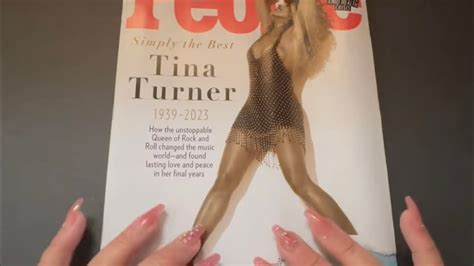 TINA TURNER ASMR Whispering People Magazine Page Turning Relaxing Soft