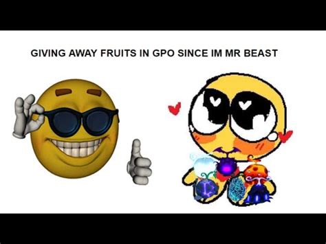 Giving Away Fruits In GPO Grand Piece Online Roblox YouTube