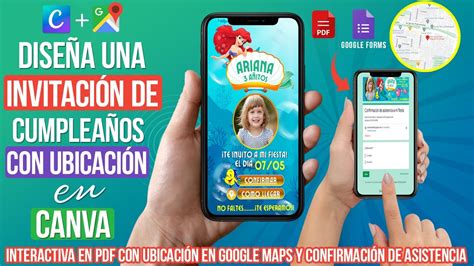 Como crear una INVITACIÓN de CUMPLEAÑOS con CONFIRMAR ASISTENCIA y MAPA