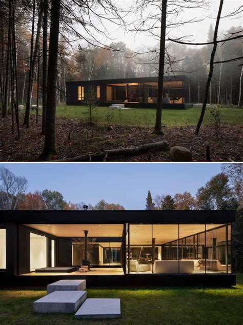 Walls Of Glass Allow The Forest Views To Enter This Home Architecture