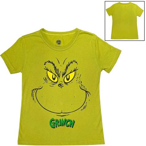 Adult Grinch Face T Shirt Party City