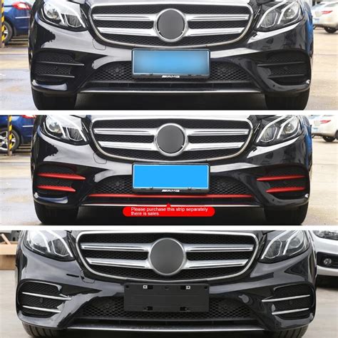 Pcs Lot Chrome Fog Light Strips For Mercedes Benz E Class Sport W