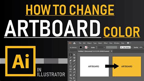 How To Change Artboard Background Color In Illustrator Quick Method