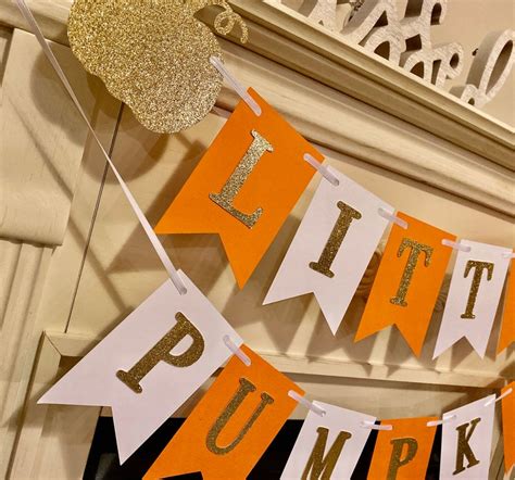 Little Pumpkin Birthday Banner Pumpkin Birthday Decorations Etsy