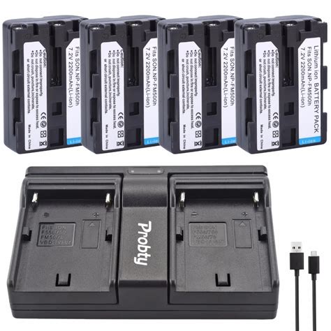 Pcs Np Fm H Np Fm H Battery Usb Dual Charger For Sony Alpha Slt