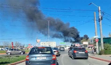 Incendiu Puternic N Nordul Pite Tiului Cu Degaj Ri Mari De Fum