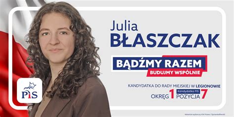 Julia Błaszczak Kandydatka do Rady Miasta Legionowo okręg 1