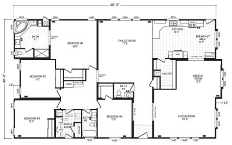 Triple Mobile Home Floor Plans