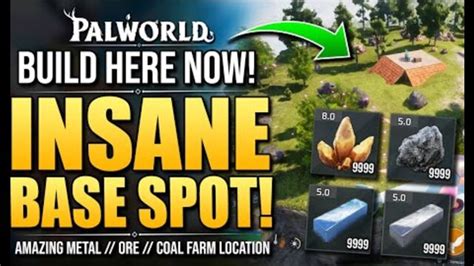 Palworld BEST FIRST BASE LOCATION ORE COAL Fully Automated