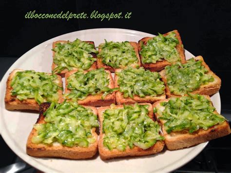 Il Boccone Del Prete Crostini Con Zucchine Marinate