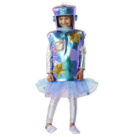 Girls Cosplay Alien Robot Spacemen Astronaut Costume Halloween Carnival ...