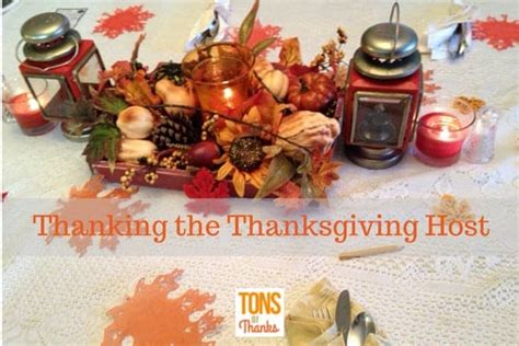 Thanking The Thanksgiving Day Host With A Thank You Note