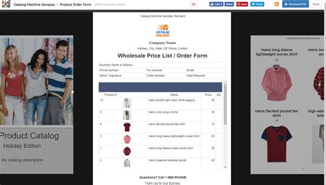 Product Order Forms Easily Create Order Forms And Catalogs With Custom