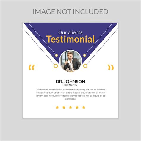 Premium Vector Client Testimonials Design Creative Testimonial