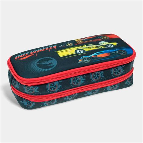 Estojo Duplo Hot Wheels De Cm Sotiny