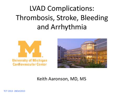 LVAD Complications State-of-the-Art: Current Status on Thrombosis ...