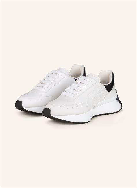 Alexander Mcqueen Sneaker Sprint Runner In Weiss Schwarz