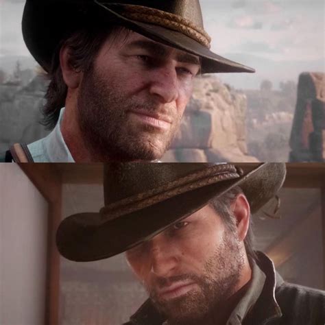 Same Hat Different People Arthur Morgan And John Marston Red Dead