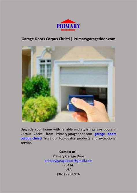 Ppt Garage Doors Corpus Christi Powerpoint Presentation Id 13164667