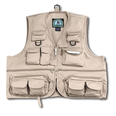 Master Sportsman Kids Khaki 26 Pocket Fishing Vest By Master Sportsman